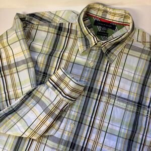 Tommy Hilfiger Mens Plaid Stripe Long Sleeve Shirt - Size L‎